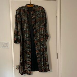 Vintage silk long jacket